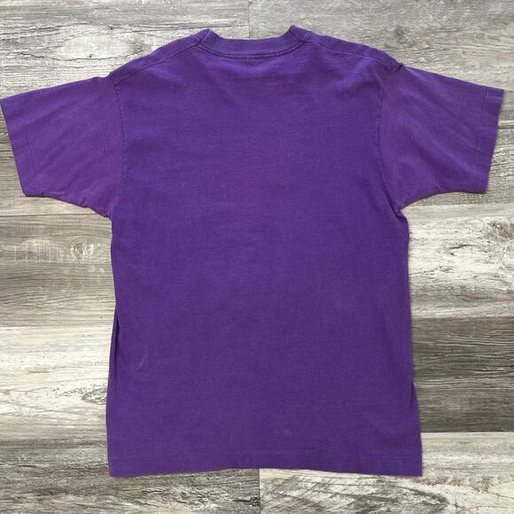 Vintage New Orleans Purple Mens Medium Pop Art Rhythm Fruit of The Loom T-Shirt - Picture 2 of 7